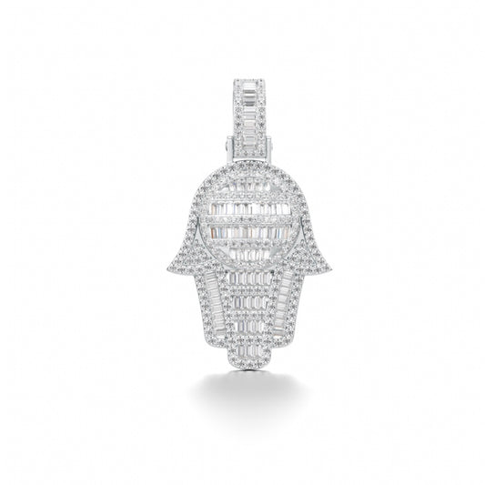 DIAMOND HAMSA PENDANT